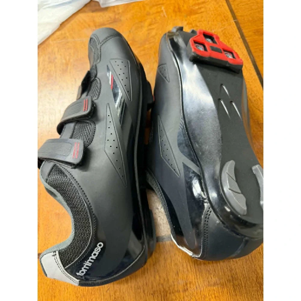 Tommaso Mens 47‎ Road Cycling Shoes 3-Strap Hook Loop Cleats Indoor outdoor